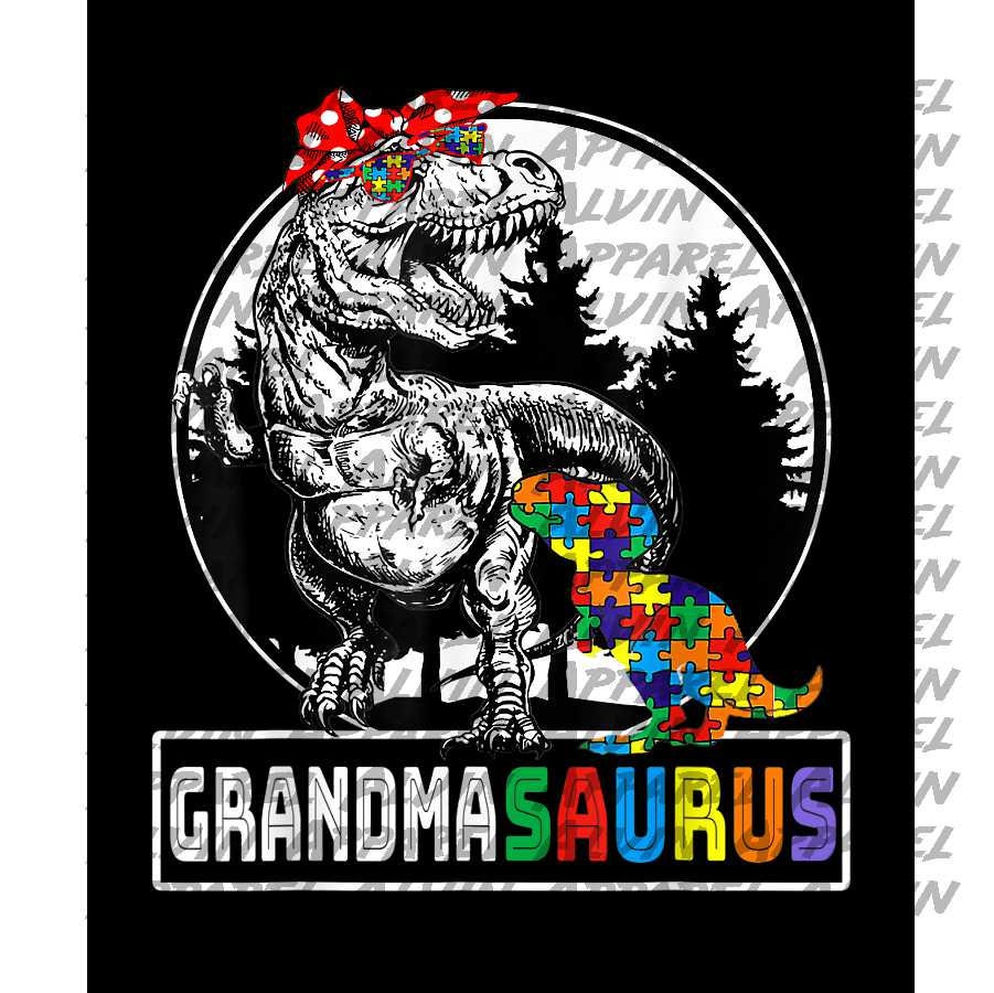 Autism Grandmasaurus Autism Awareness Transfer