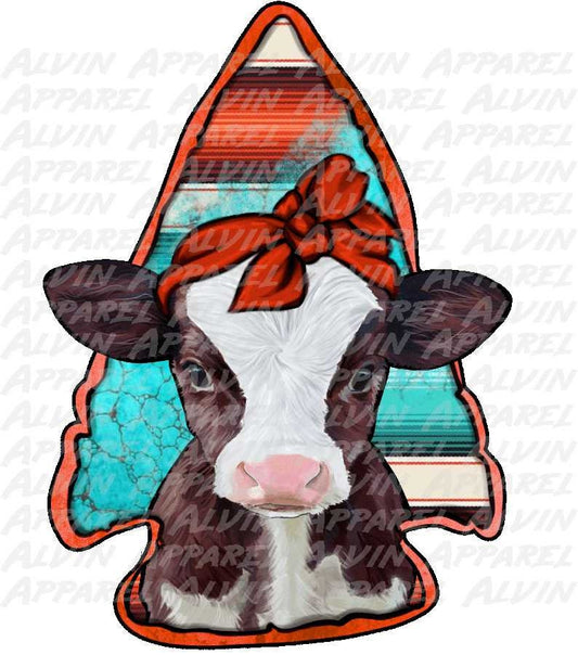 Arrowhead Cow Serape Transfer