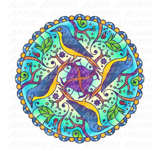 Bird mandala Transfer
