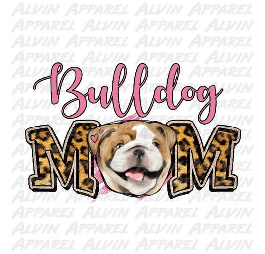 Bulldog Dog Mom Transfer