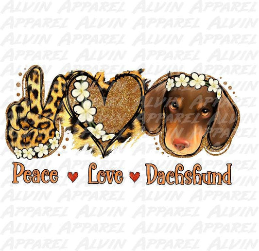 Peace Love Dachshund Liver Transfer