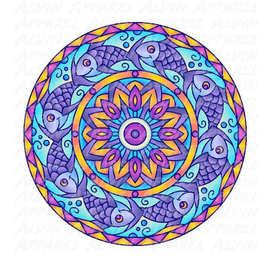 Fish Mandala Transfer