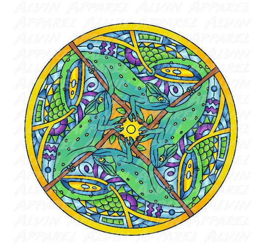 Chameleon Mandala Transfer