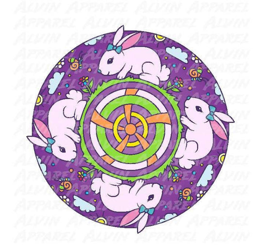 Bunny Mandala Transfer