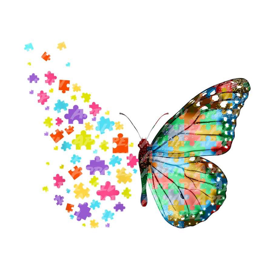 Butterfly Autism Awareness Transfer
