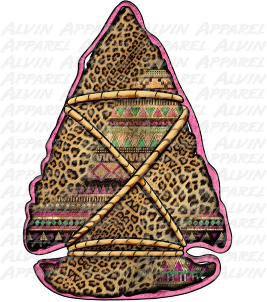 Arrowhead Aztec Leopard Transfer