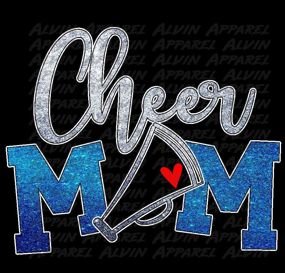 Cheer Mom Glitter Megaphone