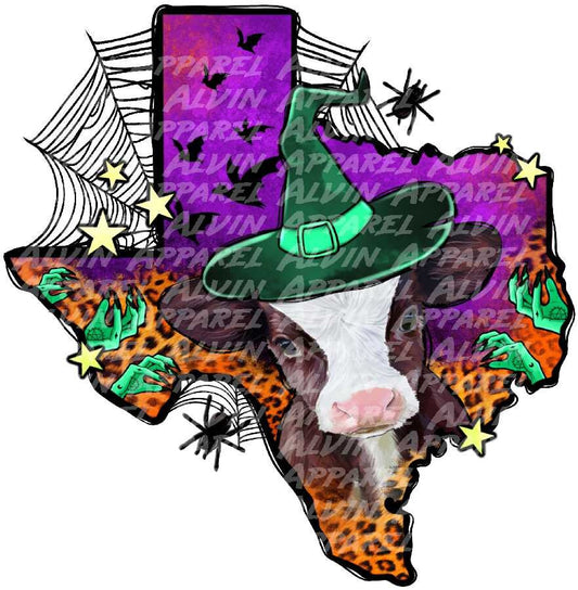 Halloween Texas cow Transfer