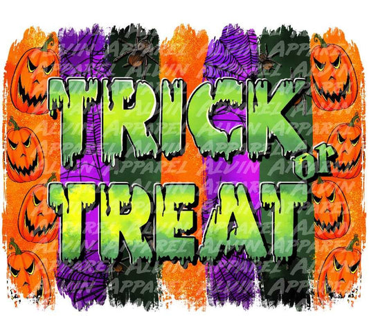 Trick or Treat brushstrokes Transfer