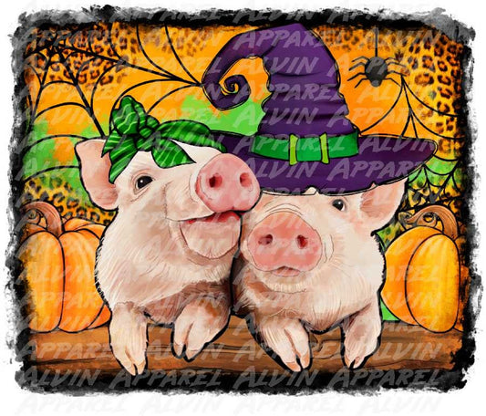 Halloween pigs Transfer