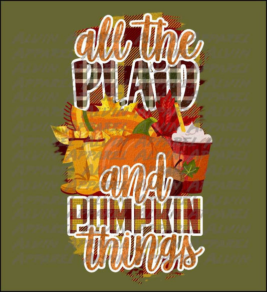 All the plaid and pumpkin things coffee Transfer