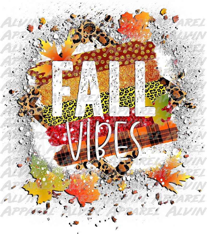 Fall Vibes Splatter Transfer