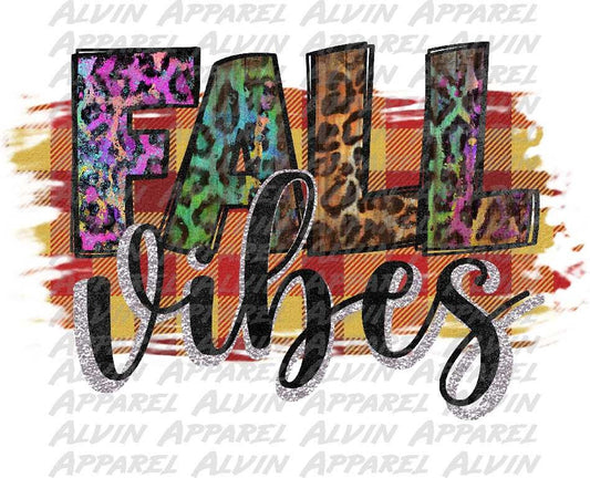 Colorful Leopard Fall Vibes Transfer