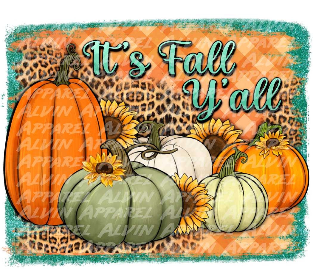 It's fall y'all sage pumpkin Transfer