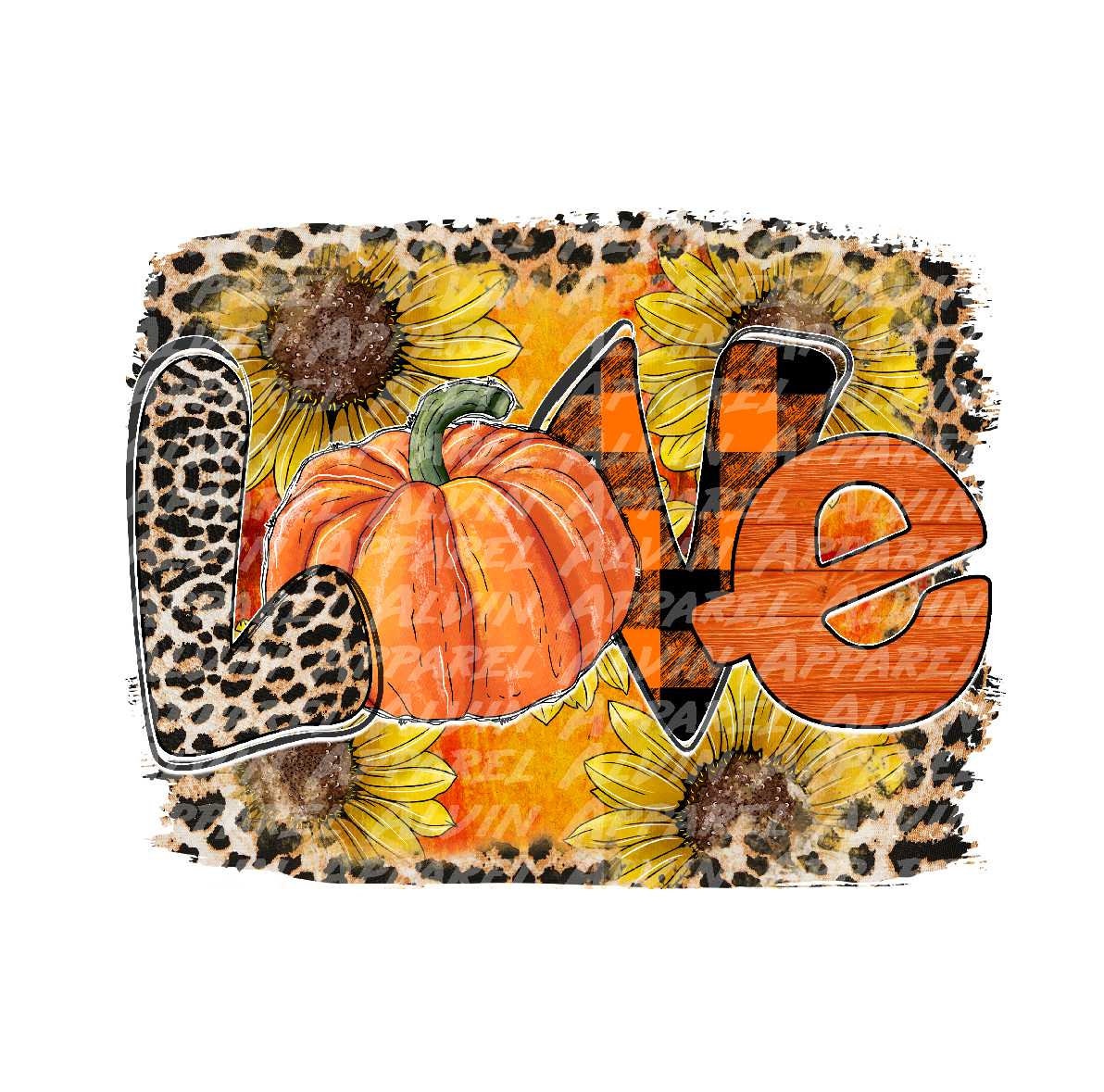 Love Fall Pumpkin bkg Transfer