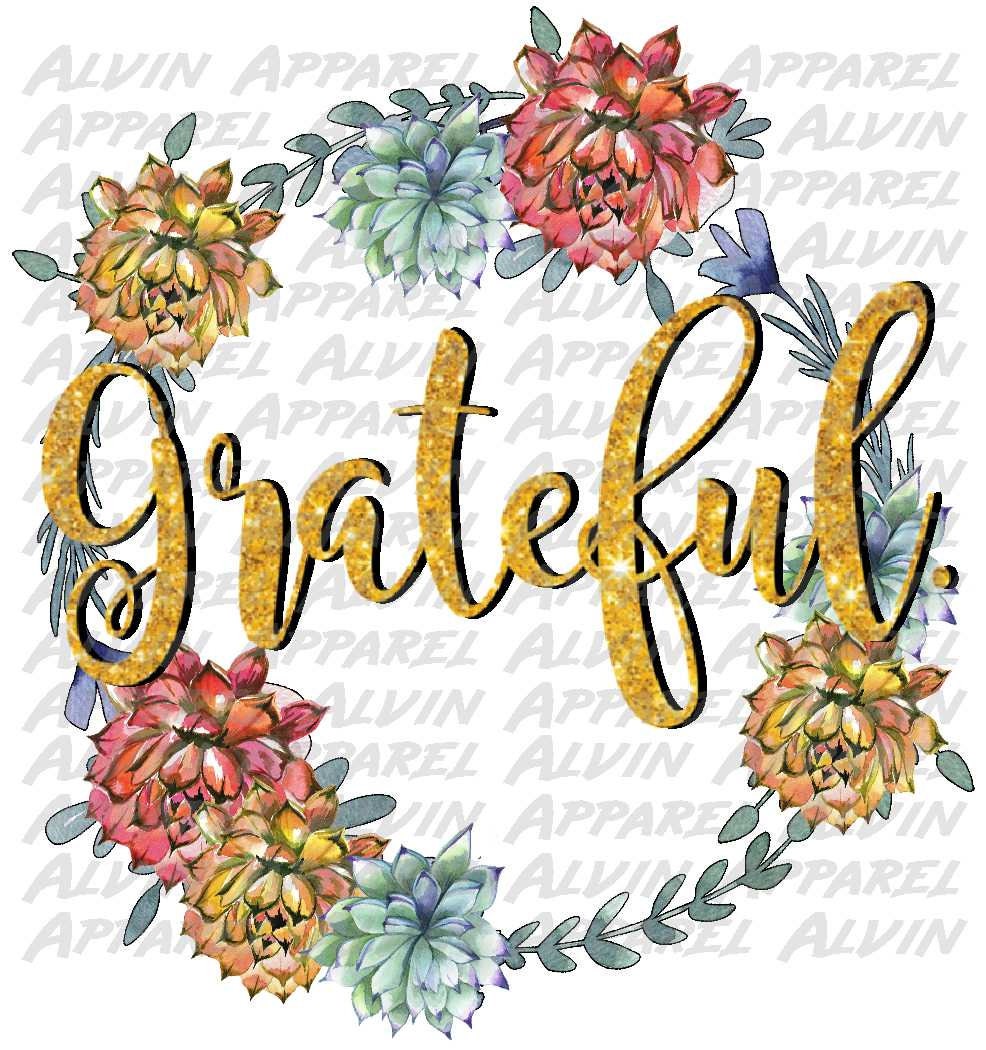 Grateful Wreath Transfer