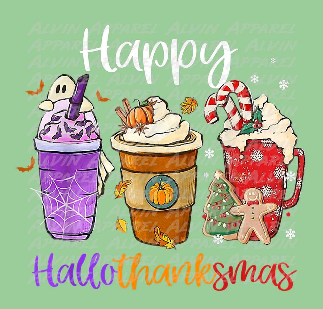 Happy HallowThankMas lattes Transfer