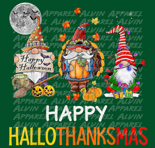 Happy HallowThankMas moon leaves Transfer