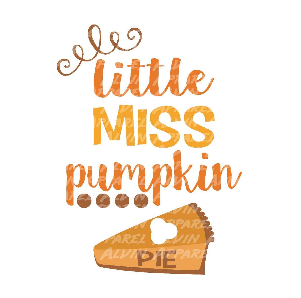 Little Miss Pumpkin Pie Transfer