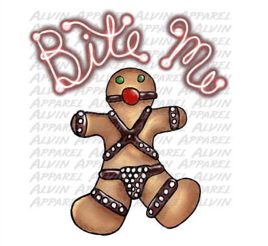 Bite Me Gingerbread bdsm Transfer