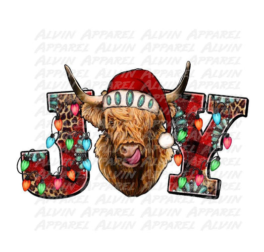 Joy Highland Cow Transfer