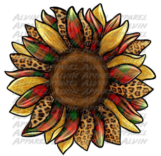 Christmas Sunflower Transfer