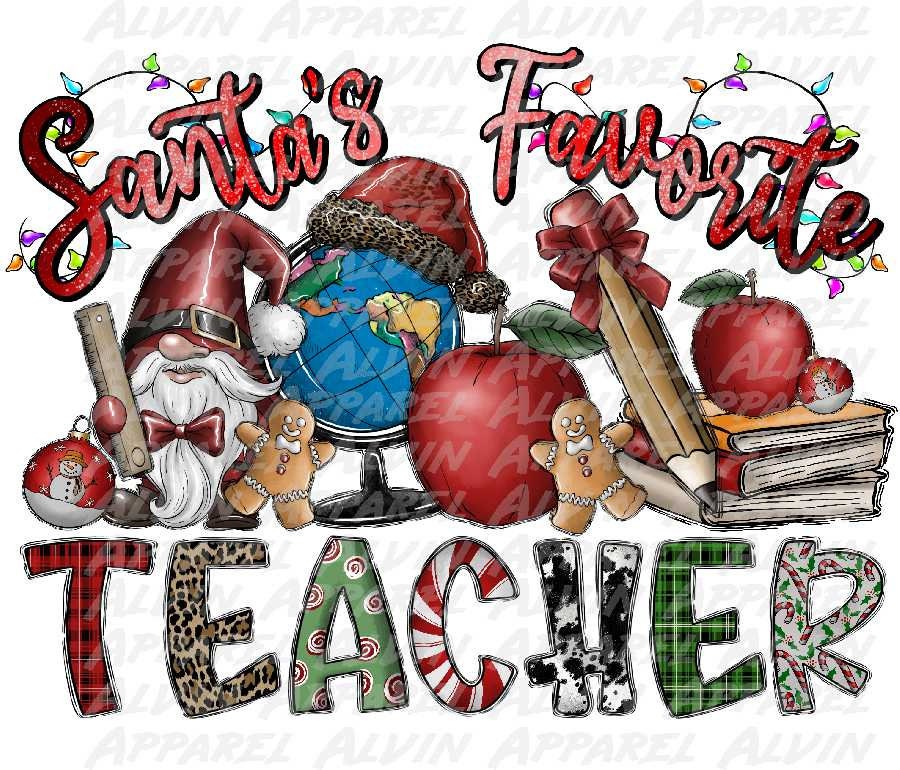 Santa's Favorite Teacher Transfer