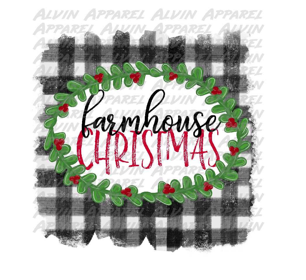 Farmhouse Christmas Transfer