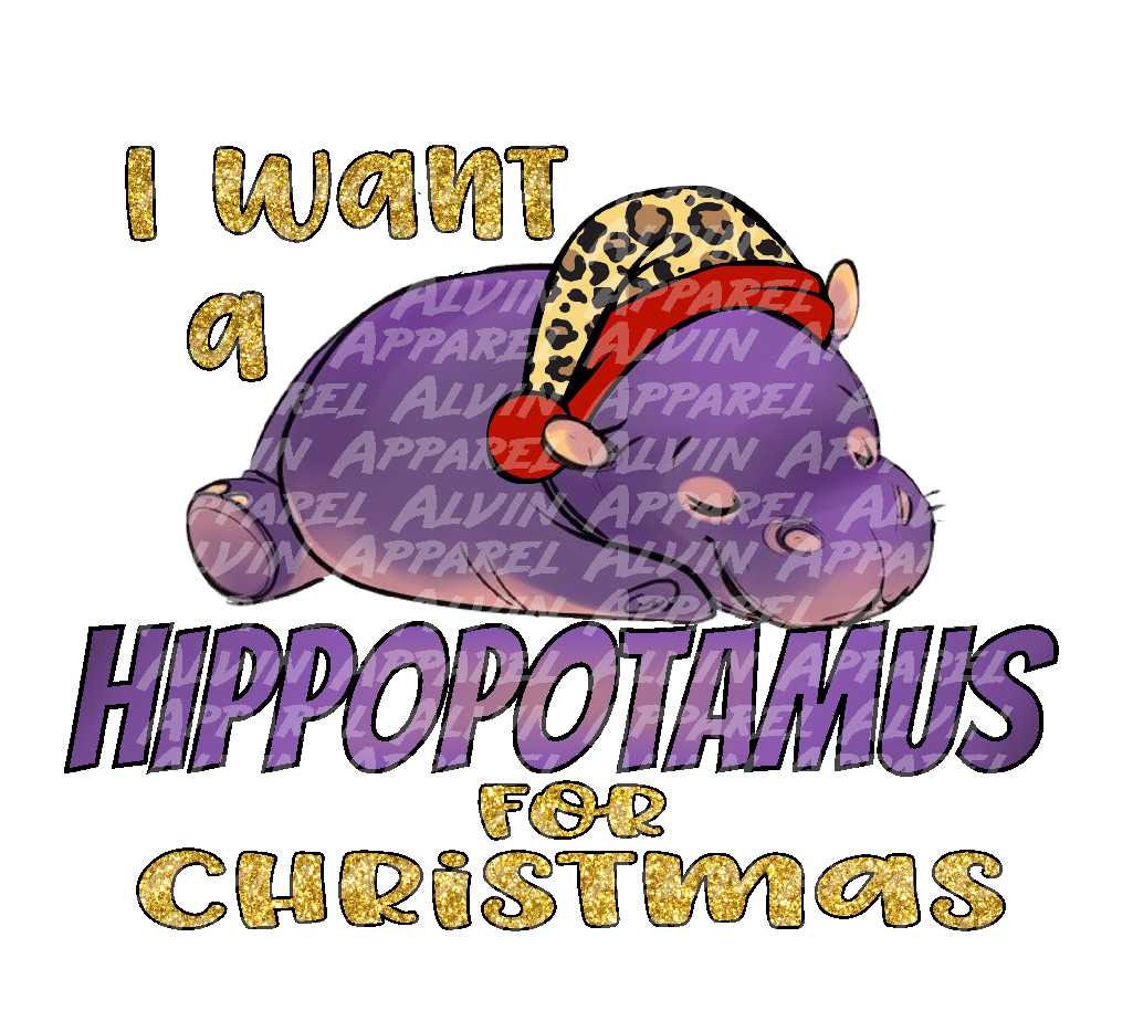 I Want a Hippopotamus for Christmas Transfer