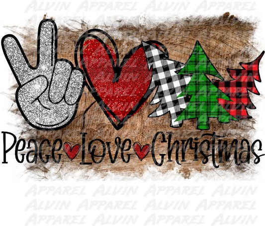 Peace Love Christmas Transfer