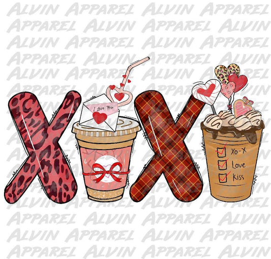 X Latte X Latte Red Leopard XOXO