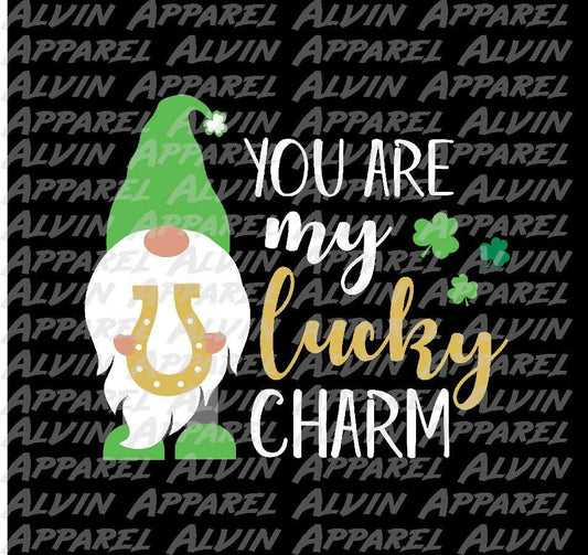 You are My Lucky Charm Gnome Horseshoe St Patrick's Day