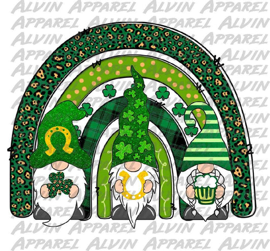Rainbow Gnome Trio St Patrick's Day
