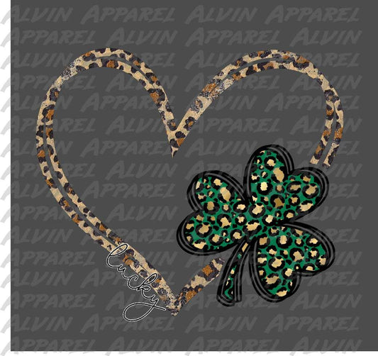 Heart Lucky Shamrock Clover St Patrick's Day