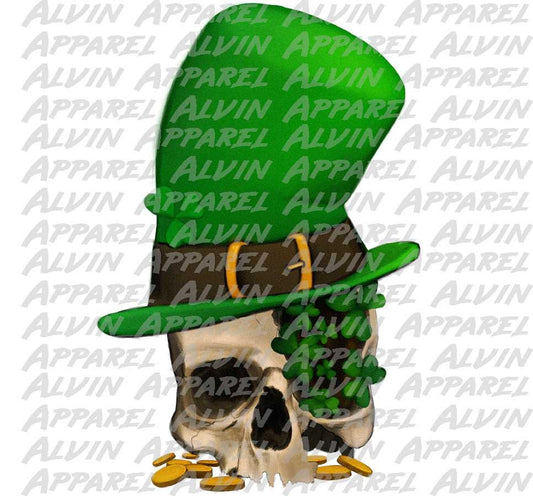 Skull with Hat St Patrick's Day