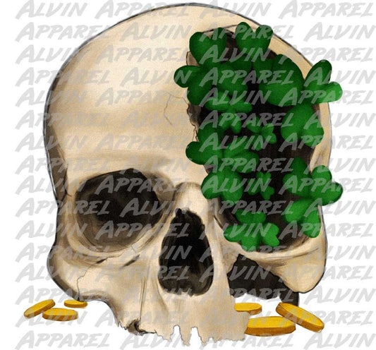 Skull Shamrock St Patrick's Day